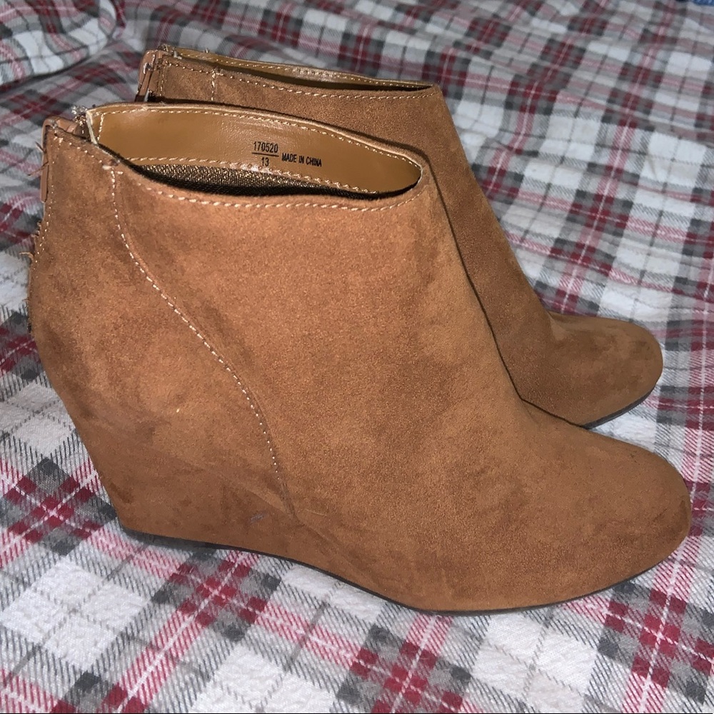Brown Ankle Boot Wedges